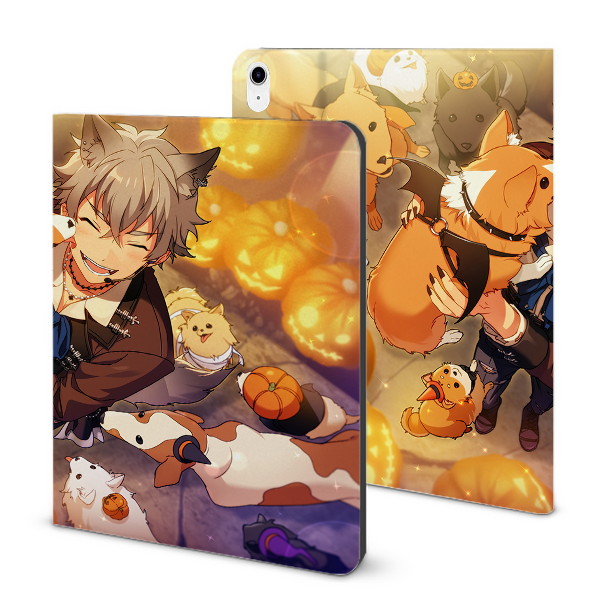 （画像用） あんさんぶるスターズ! Ensemble Stars IPad ケース ブック型 PUレザー TPU 耐衝撃 軽量 薄型 ペン収納なし 全面保護 IPad 各モデル対応